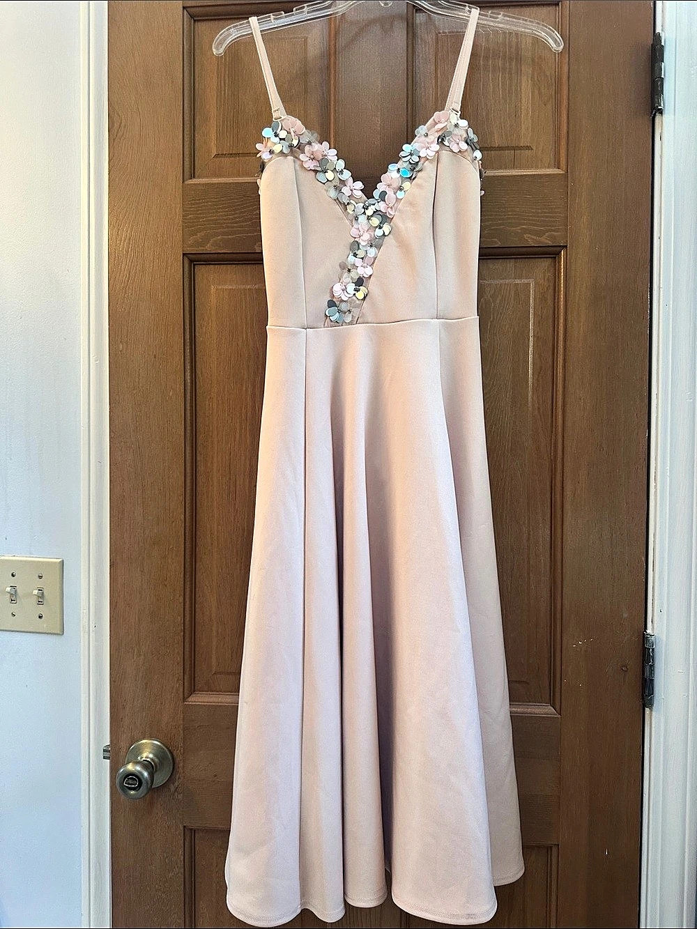 ASOS Embellished Maxi Dress in Pink Size 6 NWT